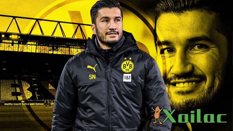 Huấn luận viên nuri sahin dẫn dắt đội borussia dortmund
